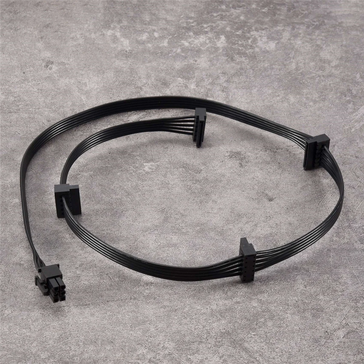 

SCLS PCIe 6Pin Male to 4 SATA Power Supply Cable for Focus+/ MK3/ FX/ P Series 850PX 750PX 650PX 550PX PSU