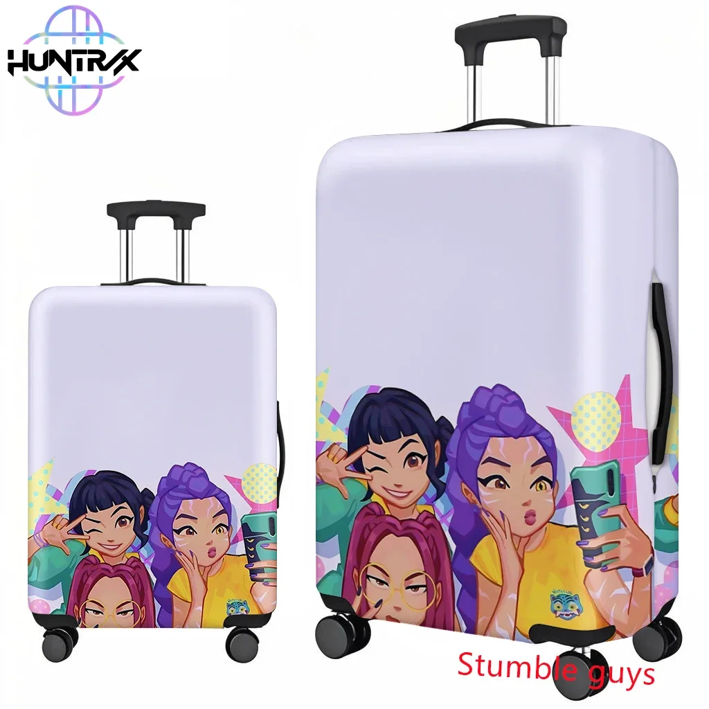 غطاء حقيبة أنيمي Kpop شيطان الصيادين يناسب حامي السفر للأمتعة مقاس 18-32 بوصة للمعجبين