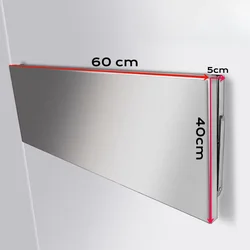 23.6*16in 304 Stainless Steel Folding Table Wall Mounted Shelve Home Kitchen Bathroom food truck garage sliver