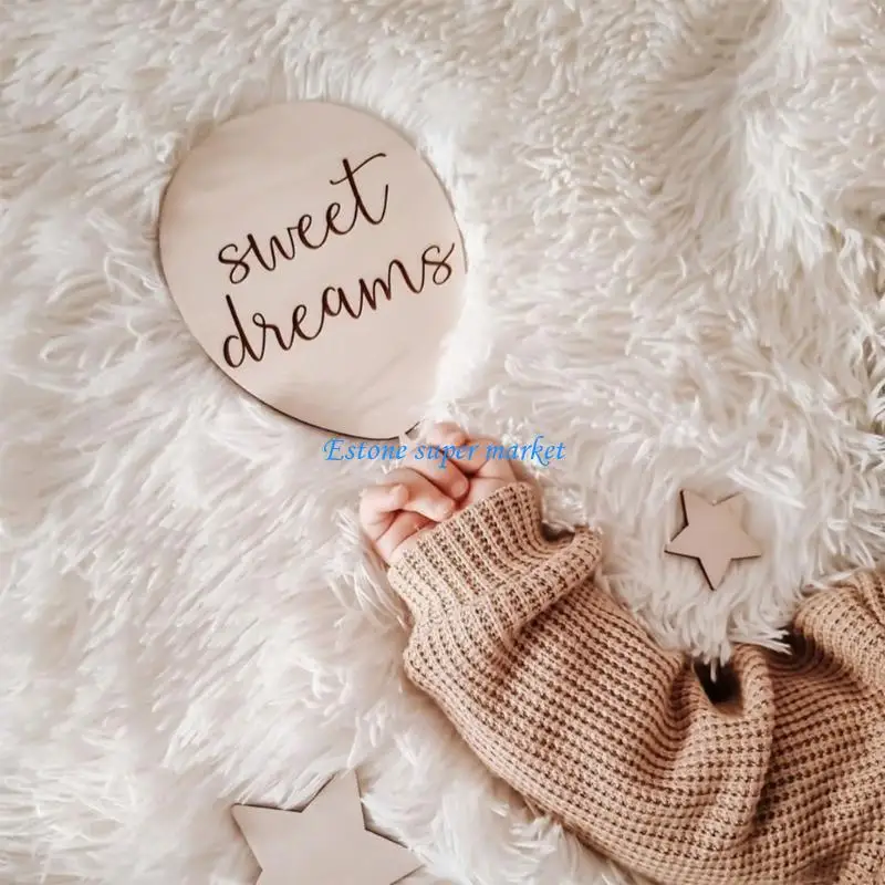 090B Delightful Wooden Balloon Wall Decor Bab Photo Props Make Lasting