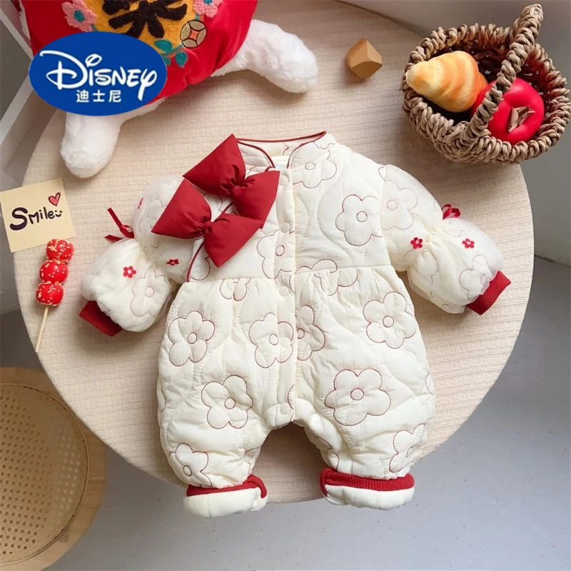 

Комбинезон для маленьких девочек Disney | Комбинезон принцессы с капюшоном | Тонкий и термо-хлопок на зиму