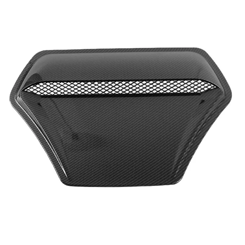 

X39A-Car Engine Hood Vent Cover Air Flow Intake Decor For Honda Civic 2016-2021 Carbon Fiber Outlet Cover Decoration