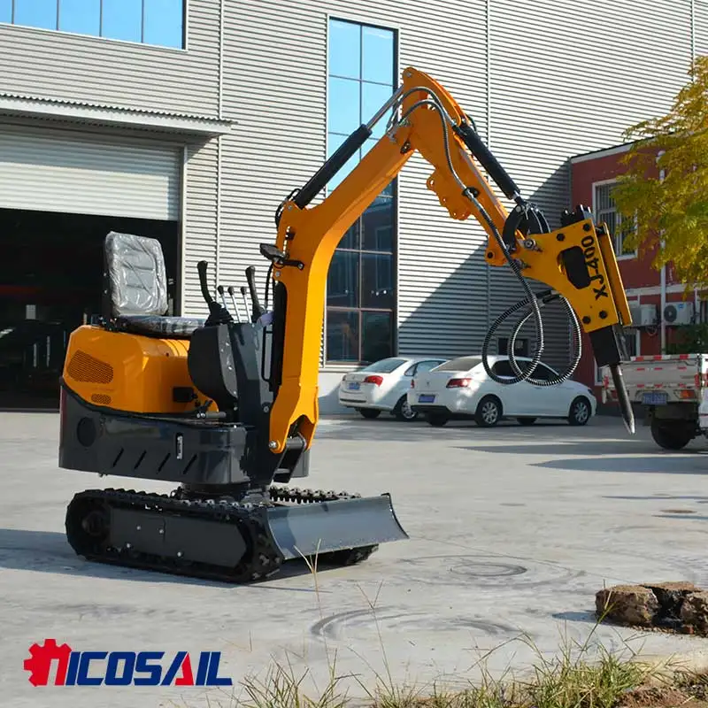 Mini escavatore cingolato di alta qualità: approvato EUR5 ed EPA per il drenaggio dei frutteti e lo sviluppo agricolo