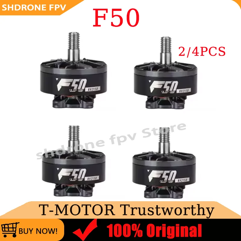 

T-MOTOR Hobby F50 Brushless Motor KV2150 KV2200 Working Voltage 24V Axial Diameter 5mm for FPV Racing and Freestyle Drones