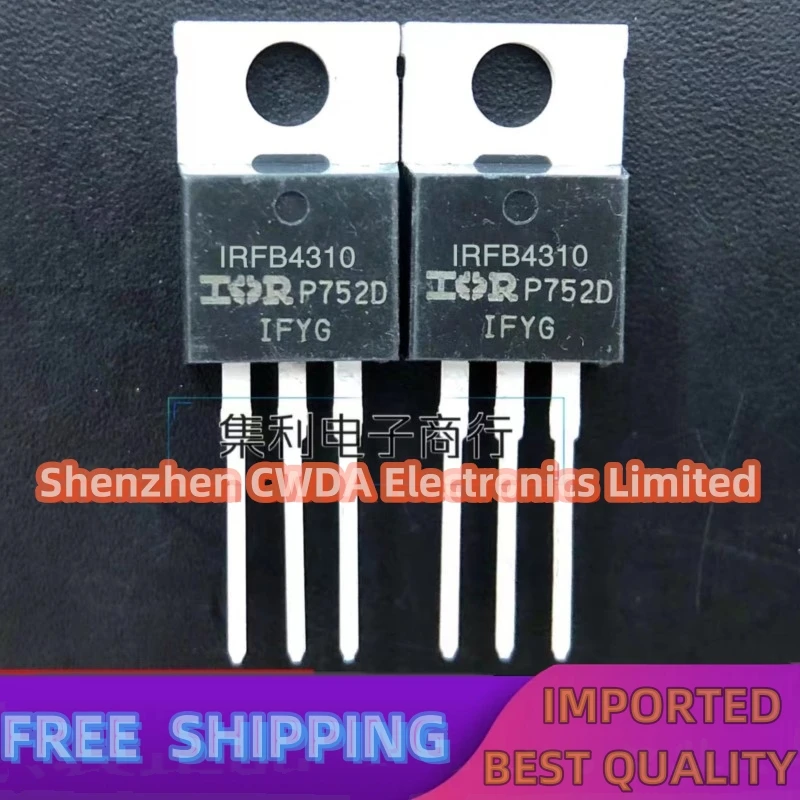 10PCS-20PCS  IRFB4310 FB4310   TO-220 100V 140A In Stock  