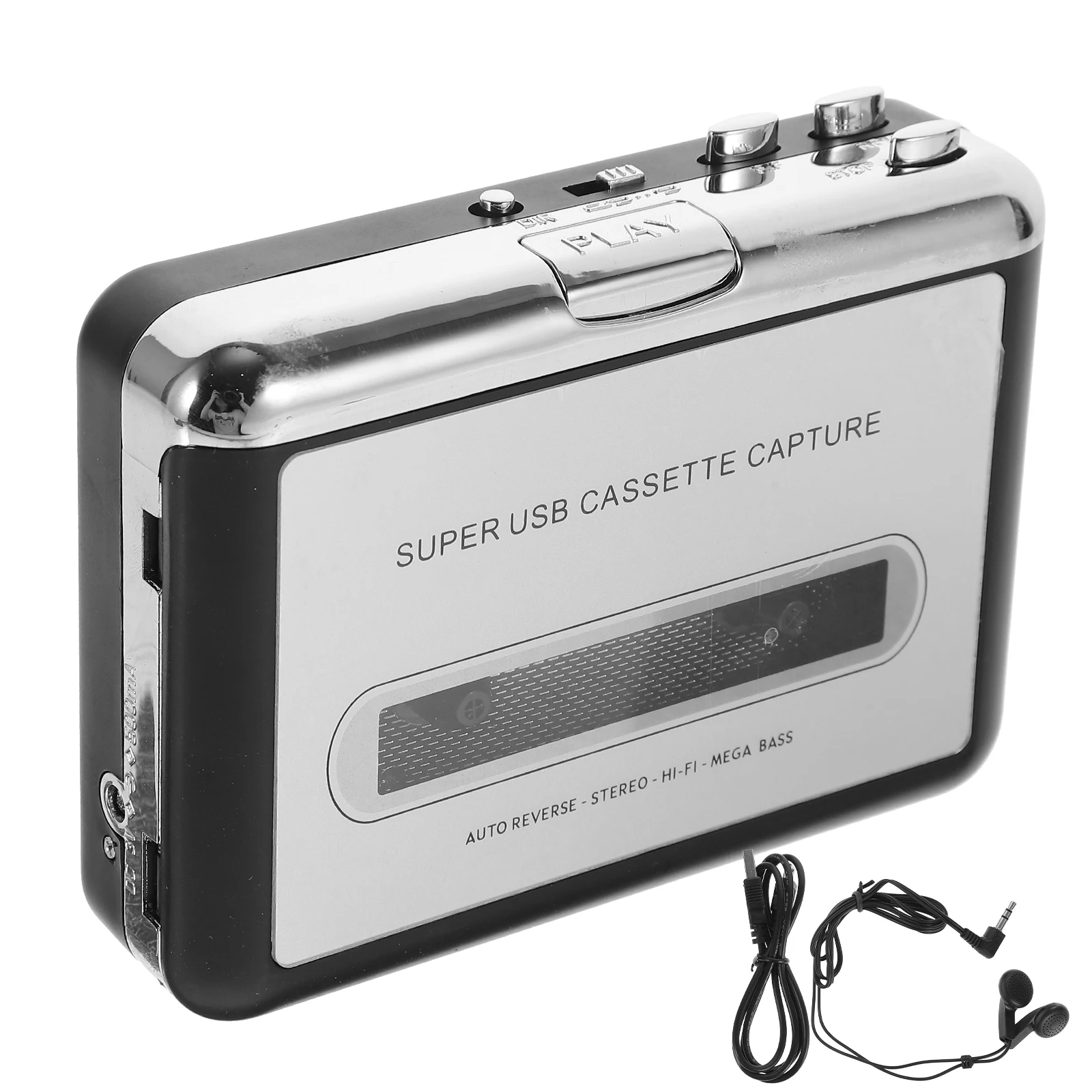 

Cassette Player USB Tape to Mp3 Converter with Playback Support Compact Size for Convenient Digital Music Conversion Anywhere