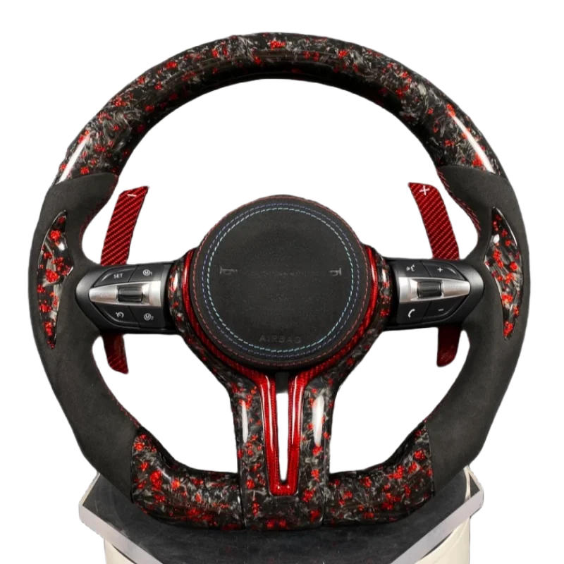 For Bm W F10 F30 E60 E90 E92 M3 M4 M5 M6 F80 X5m X6m X3 G20 G28 G29 G30 G32 G38 G11 G12 G05 G01 Carbon Fiber Led Steering Wheel