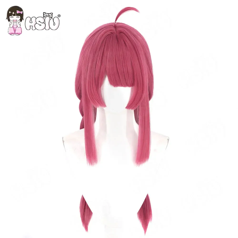 Sengoku Yuno Cosplay Wig HSIU BanG Dream Rose Red Long Synthetic Hair Free Wig Cap Anime Cosplay Wig