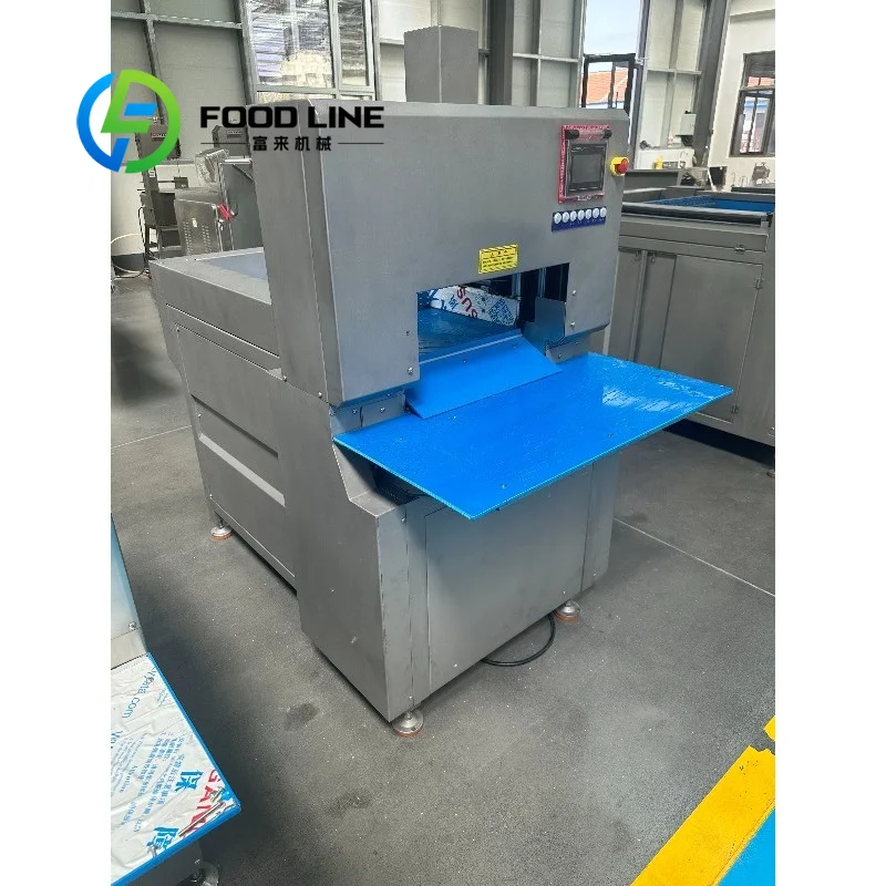 Industry New Electric Frozen Meat Slicer 4 Rolls Stainless Steel Automatic Adjustable Thickness High Performance Meat Processing