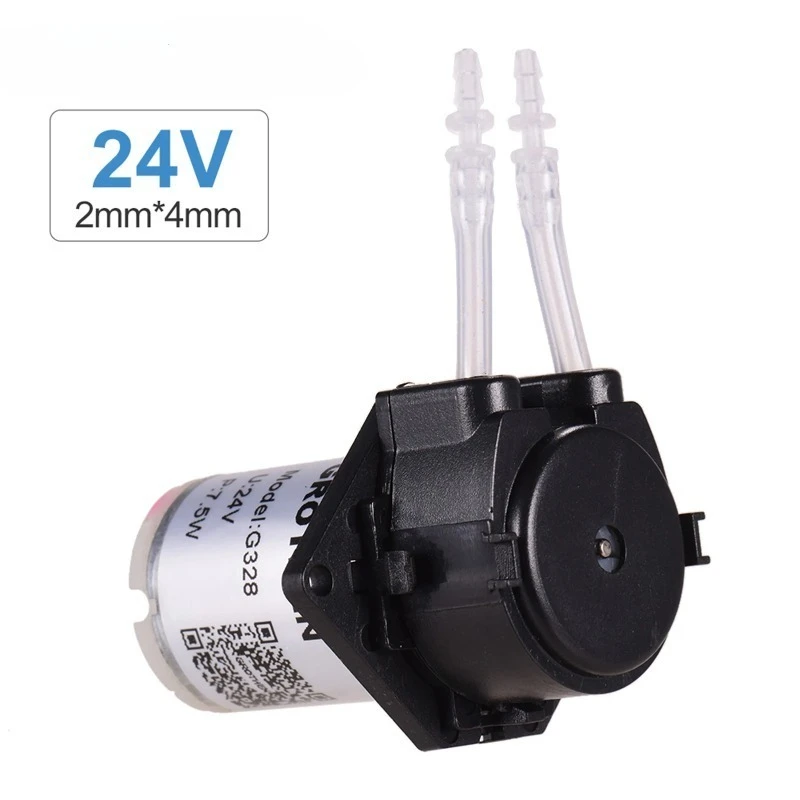 

Дозирующий насос постоянного тока 12 В 24 В, перистальтический насос, мини-насос для воды и жидкости, головка перистальтической трубки, функция самовсасывания для аквариума