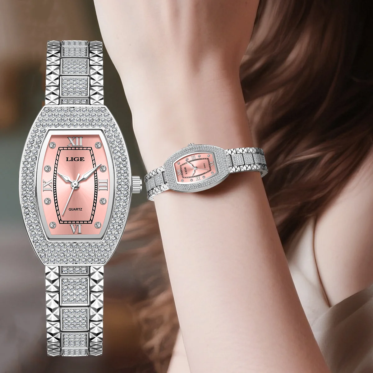 

LIGE Original Design Casual Watch For Women Fashion Elegant Lady Bracelet Wristwatch Luxury Waterproof Quartz Ladies Watches