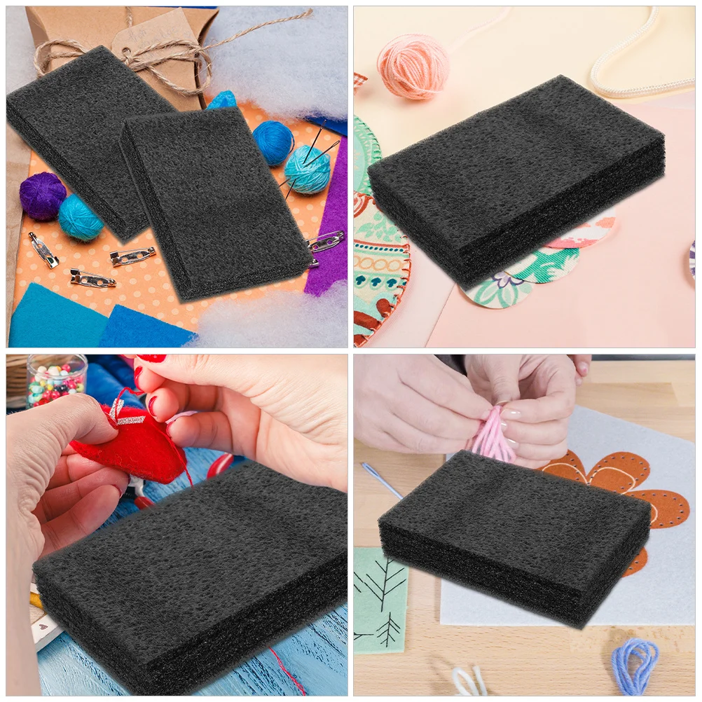 3pcs Pearl Mat Foam Pad Holder For Wool Projects Needle Felting Sponge Needle Felting Sponge Craft Tool Organizer