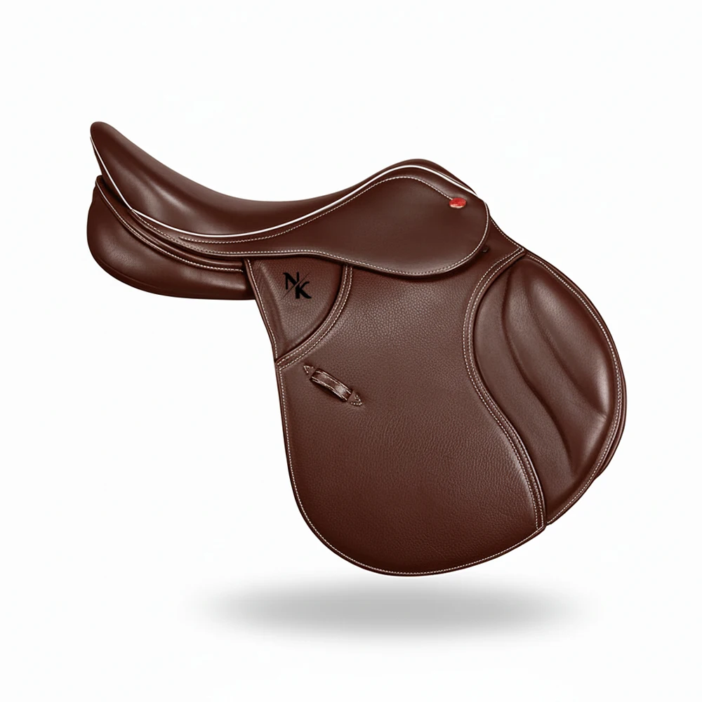 High-quality Leather Saddles, Customizable Knee Pads with Upholstered Seats, British Horse Racing Supplies