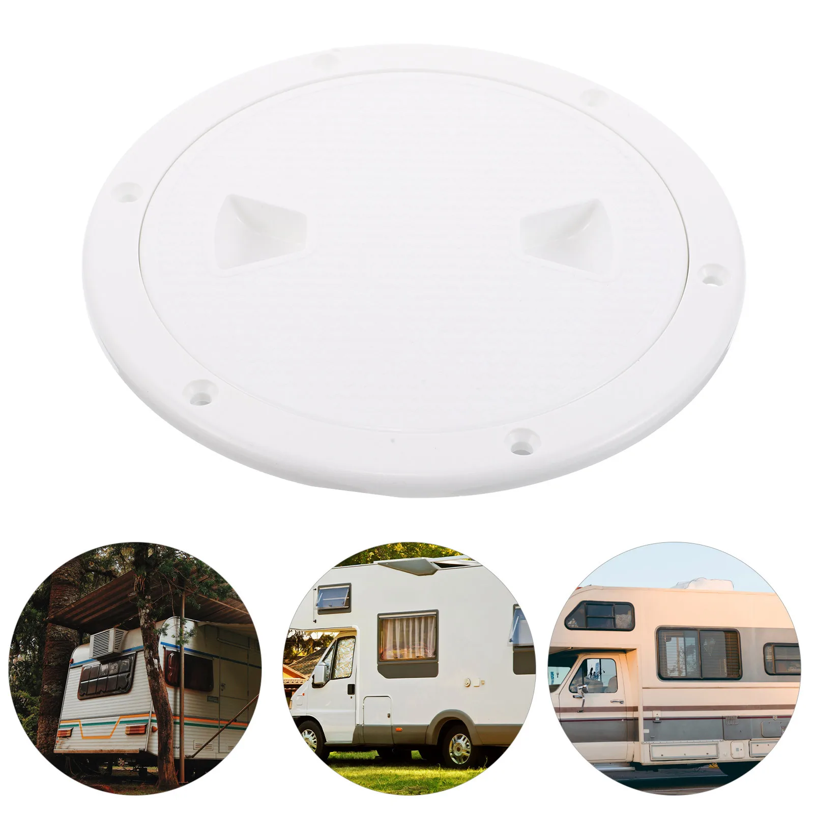 

1 Set Round Waterproof Boat Cover Abs Durable Non-Slip For Rv Yacht Kayak Circular Access Hatch Cover Marine Boat