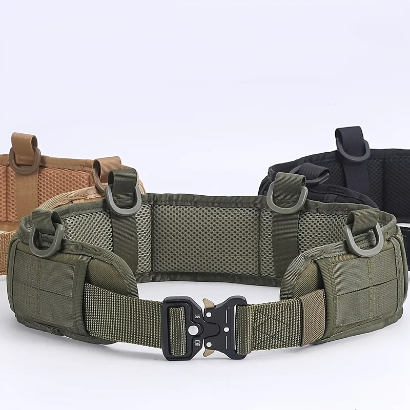 Men's Belt Outdoor Hunting Tactical Belt Multi-Function Buckle Nylon Belt High Quality Outdoors Sport Canvas Belt Neutral Girdle