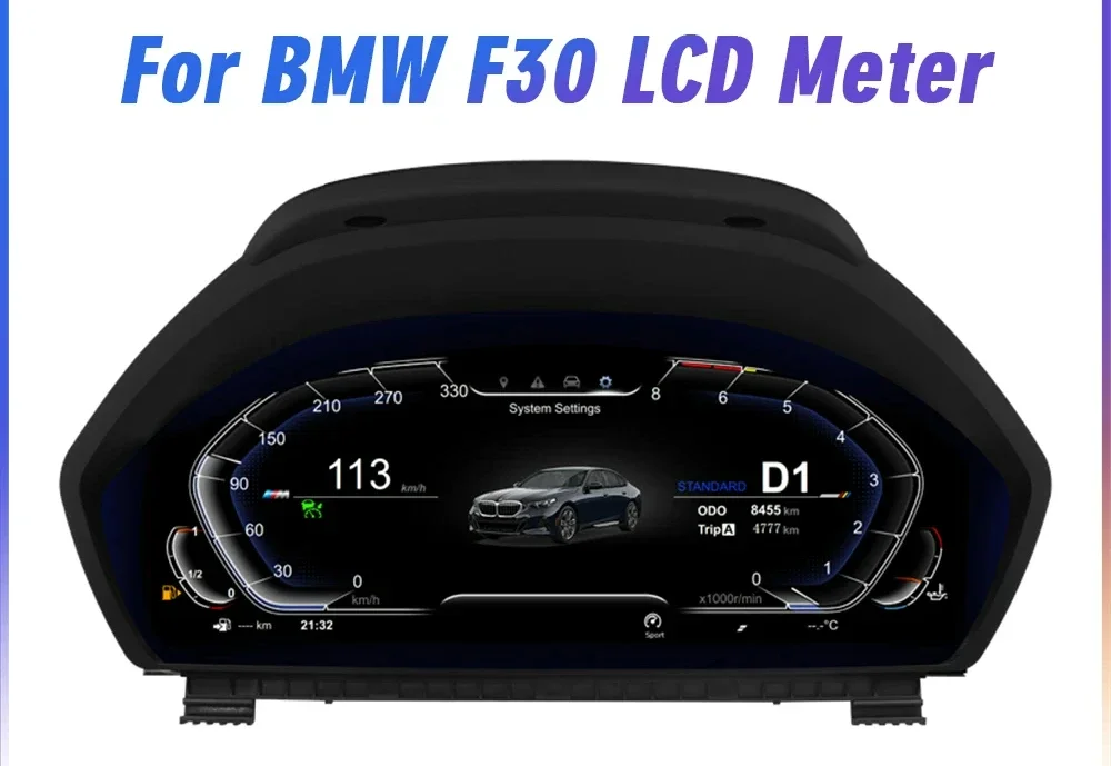 Linux System 12.3 Inch Speedometer Digital Instrument Cluster Car Dashboard Display for BMW 3 Series F30 F31 F34 4 Series F32