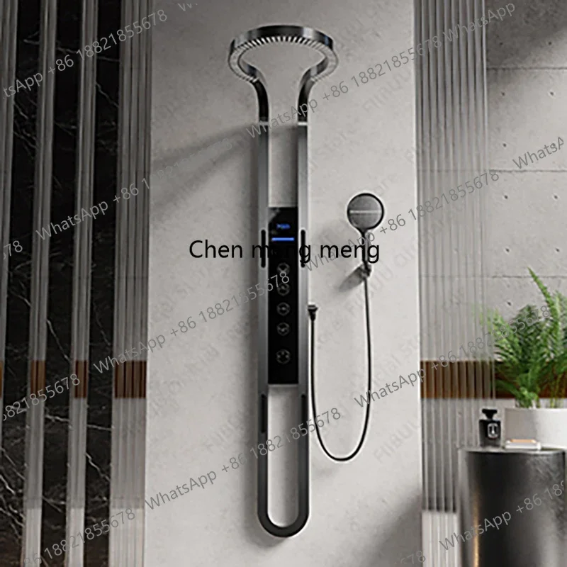 Luxury Home Shower Set Digital Display Shower System Pressure Water Massage Shower Combo Handheld Sprayer Bathroom Accessories