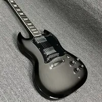 Good Workmanship and Timbre Great Value High Quality Gib Silver SG Electric Guitarra Mahogany Body Rosewood Fingerboard
