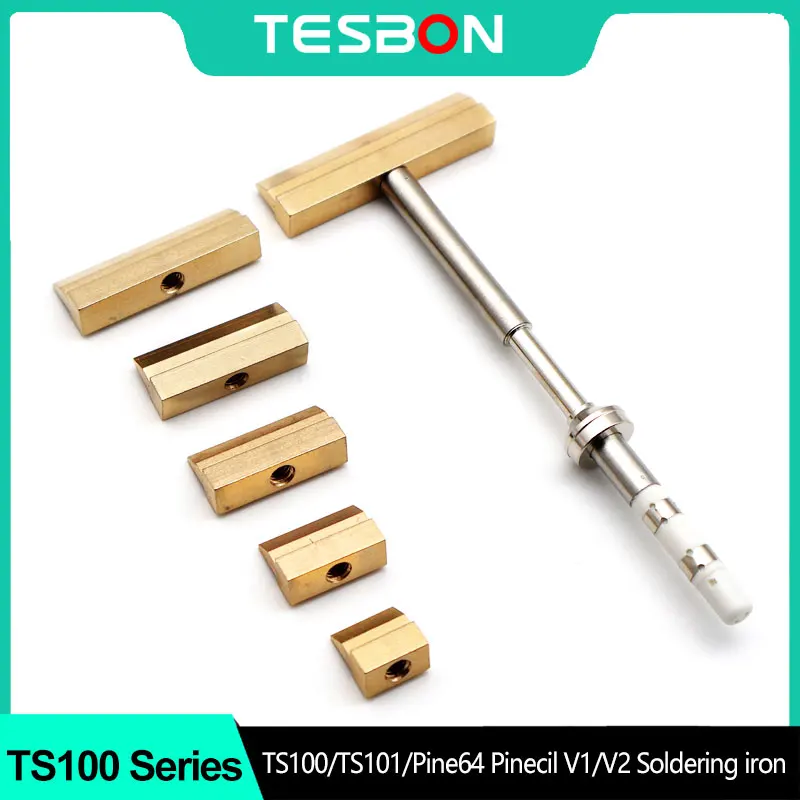 

TS100-14 Series Tip 140mm Heating Spatula Model 1401/1402/1403/1404/1405/1406 For TS101 Pine64 T85 Pine64 Pinecil Soldering Iron