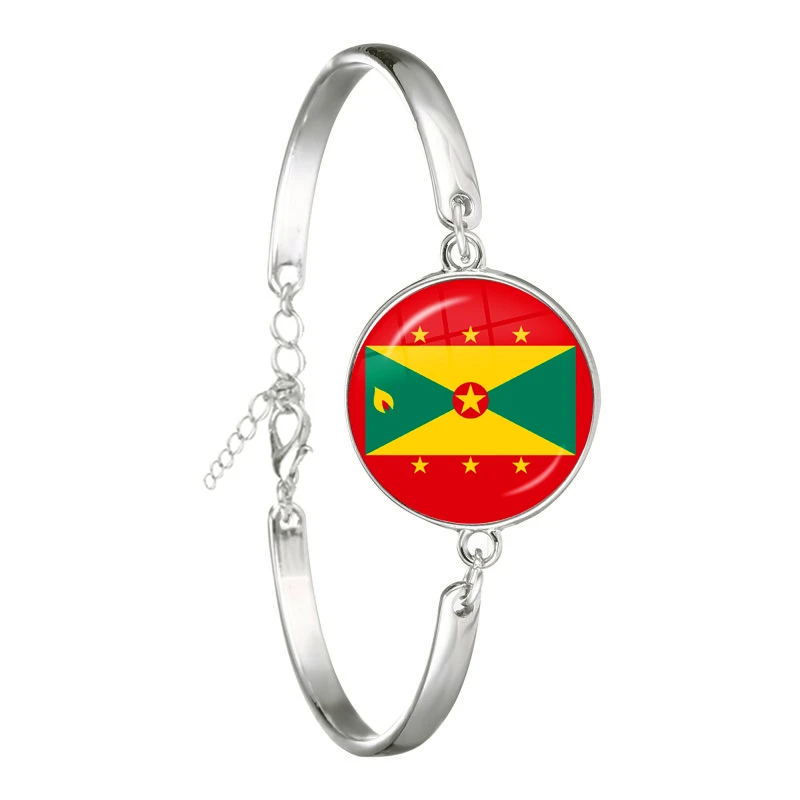 The Commonwealth of Dominica,Saint Lucia,Saint Vincent and the Grenadines,Barbados,Grenada,Ecuador National Flag Chain Bracelet