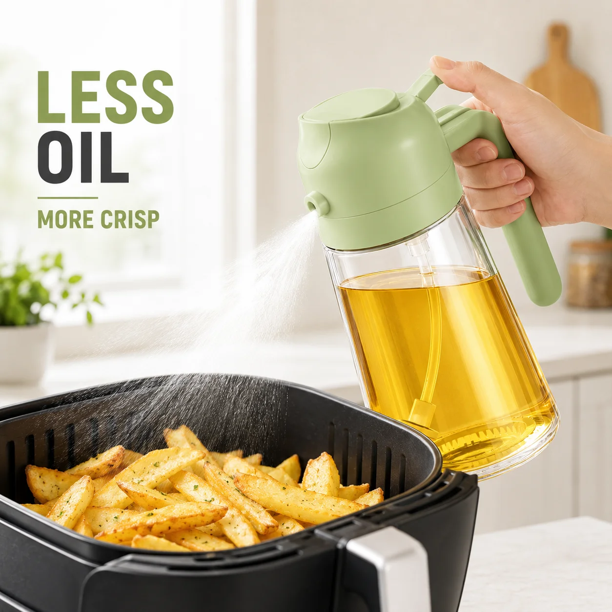 2 in 1 Olive Oil Sprayer Dispe - Camping Cooking Oil recension och pris