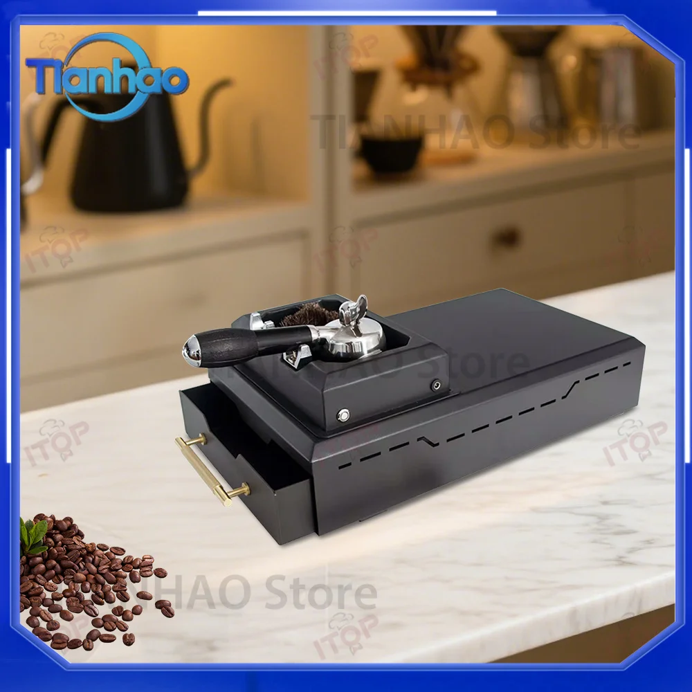 Electric Automatic Coffee Portafilter Cleaner for 58mm Portafilter Commercial Powder Bowl Cleaning Machine