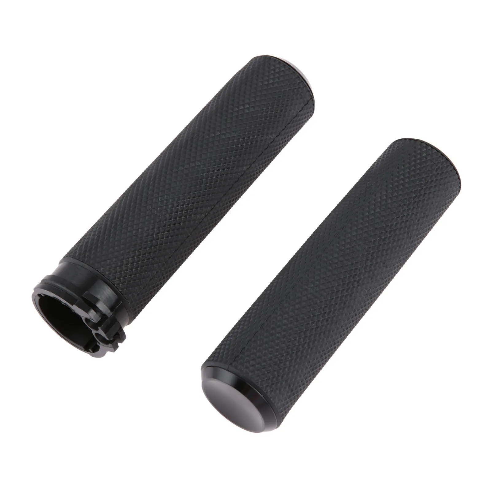 1Pair Motorcycle Handlebar Grips Knurled Hand Grips Handlebar Grips for VRSC XL XR Dyna Softail Touring Models