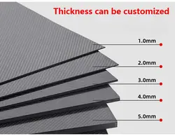 500x500mm 100%Pure Carbon Board 3K Carbon Fiber Plate 6mm 7mm 8mm 9mm 10mm Thickness Carbon Fiber Material For RC UAV/Toys