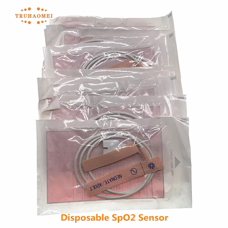 10 PCS Disposable SpO2 Sensor Adult Neonatal Size For Nihon Kohden Nonin GE Ohmeda Trusignal