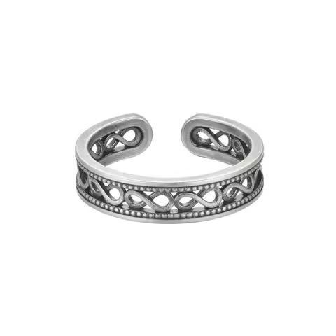 Buyee 925 Sterling Silver Female Ring Elegant Carved Patterns Open Ring Finger for Women Fashion Party Fine Jewelry Circle