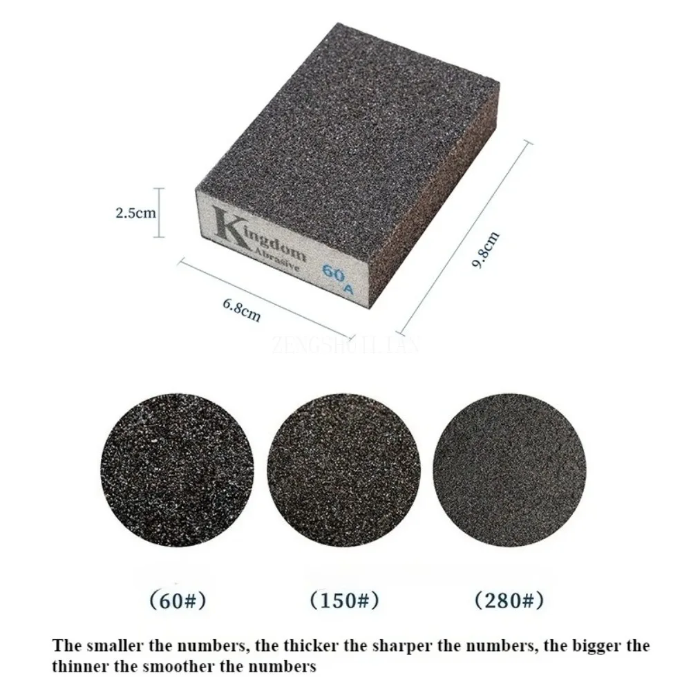 10pcs:Sponge Removing Rust Carborundum Eraser Cleaning Brush Descaling Clean Rub Cooktop Pot Kitchen Sponge Tools 100x70x26mm