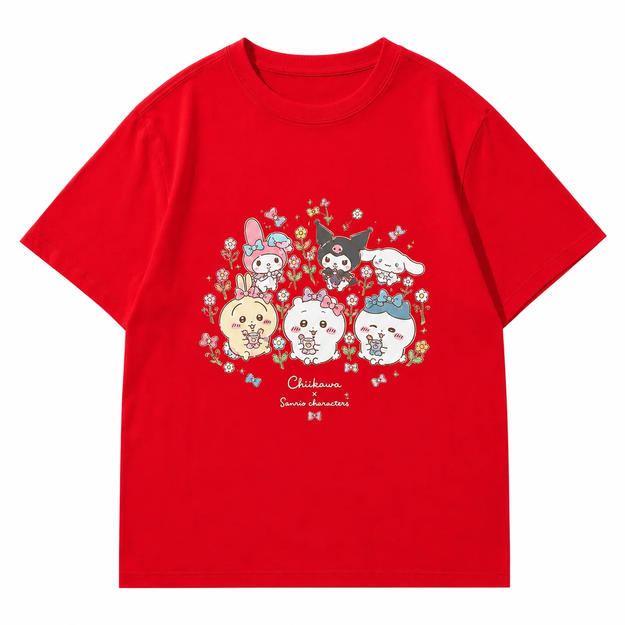 2026 Chiikawa DRINKING LICENSE Sommer Eltern-Kind Reines Baumwoll-T-Shirt Bequem, Atmungsaktiv, Hochwertig Ins Y2k – Detail 6