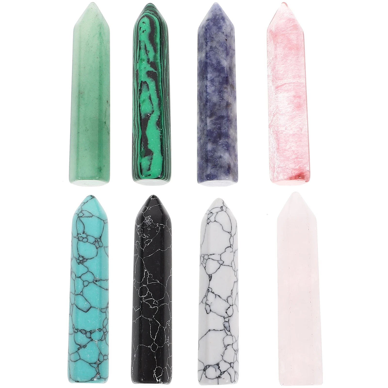 

8 шт., настольное украшение из натурального хрустального камня, украшение для дома и офиса, легкий портативный изысканный камень, подарок для вечеринки