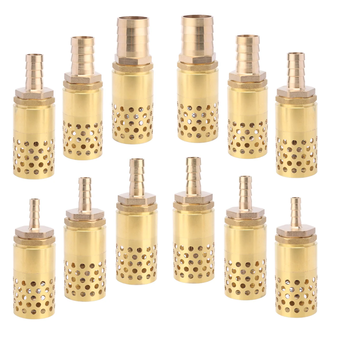 8~25mm Full Body Brass Check Valve With Filter Water Pump Protection One-way Valve Garden Drip Irrigation Bottom Valve Filter
