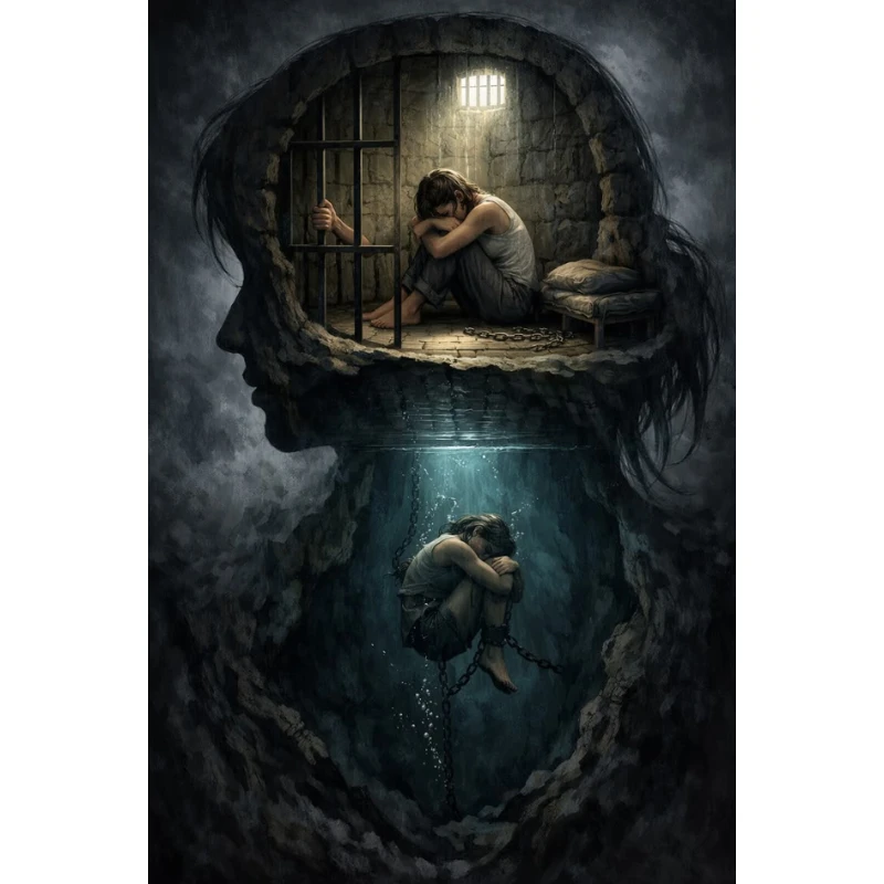 

500/1000/1200/2000 PCS Jigsaw Puzzles Bondage of the Mind Figure Family Activity Games for Gameroom Bedroom Gift Home Decor
