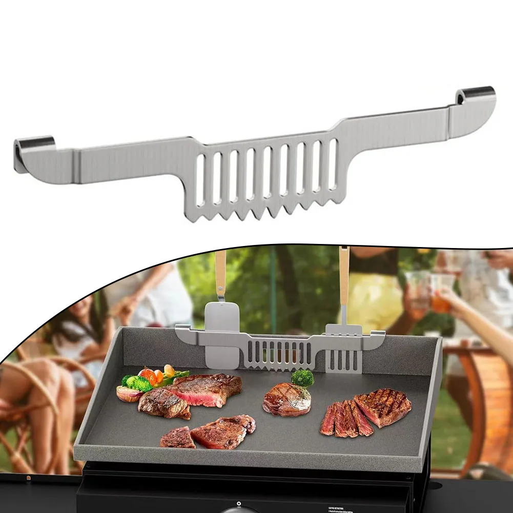 

1pcs BBQ Frying Pan Spatula Holder Stainless Steel Organized With This Grill Barbecue Tool Holder Barbecue Accessories