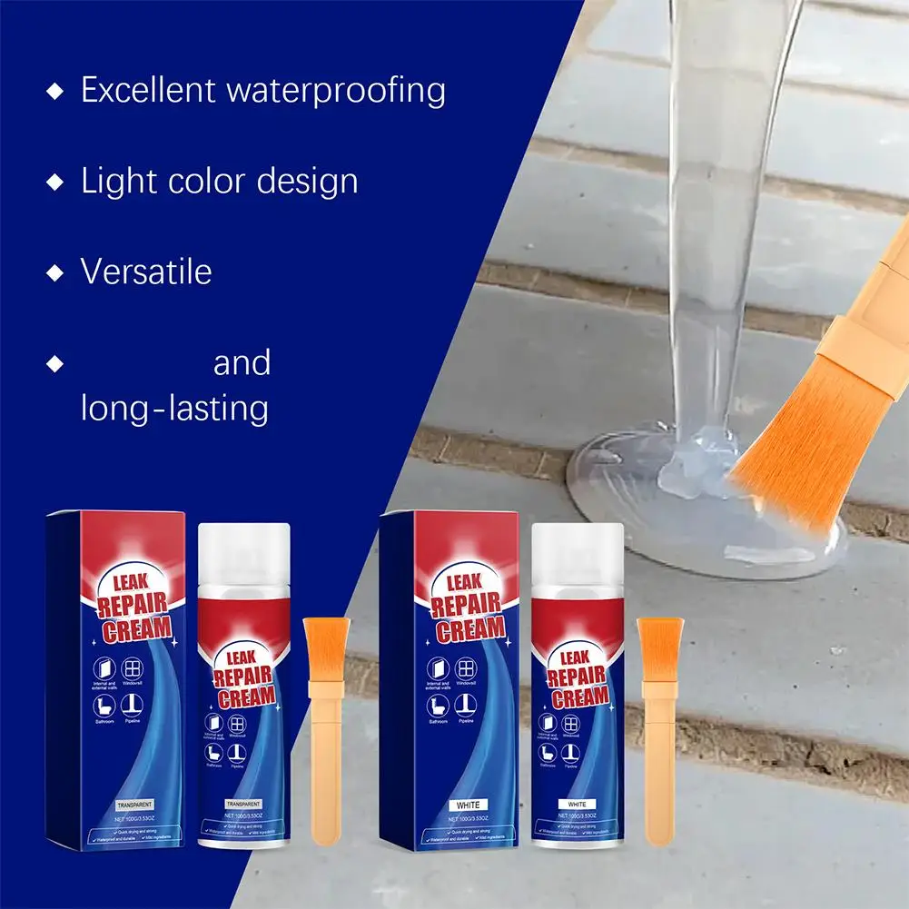 100g Leak-proof Repair Glue Powerful Waterproof Repairs Minor Leaks Pipes Water Tanks Gules Indoor Suitable For All Scenarios view 4