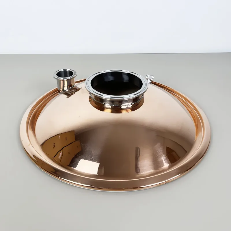 

High Purity Copper Lid, Suitable For Tank With Diameter Of 350mm,Distillation Barrel Lid For Brewing Whiskey Or Brandy