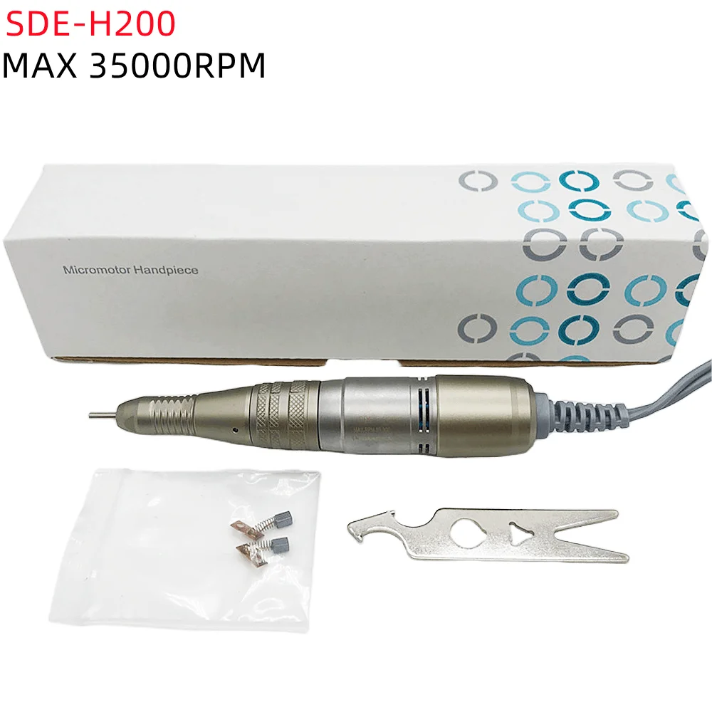 Trapano penna SDE H200 35000RPM manipolo per LAAOVE STRONG210 scatola di controllo macchina elettrica per Manicure unghie trapano manico strumento per unghie