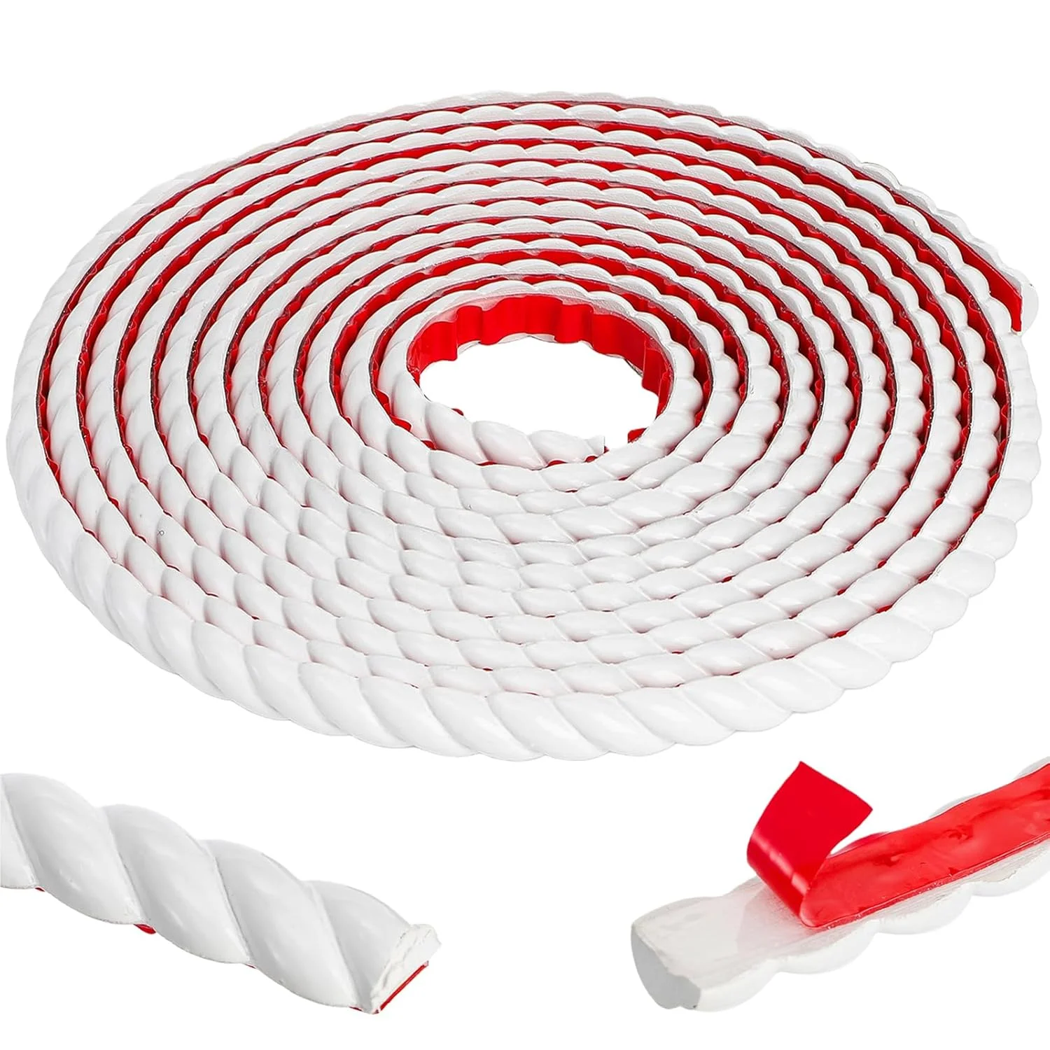 1 pièce, 5m/196,85 pouces, Moulure murale décorative flexible auto-adhésive, Bordure à peler et coller pour cadre de miroir