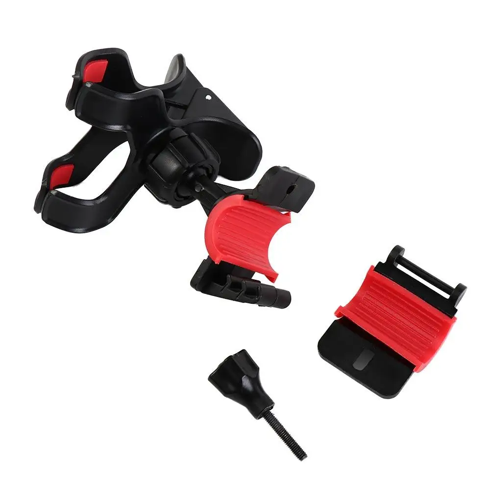 Supporto per telefono cellulare con supporto per manubrio per motore da bicicletta Supporto per microfono nero universale Supporto per telefono per bici per microfono per smartphone