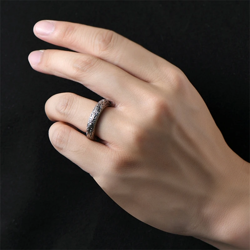 Vintage Astronomische Kugel aus Legierung, drehbarer kosmischer Ring für Männer und Frauen, kreative, verformbare, komplizierte Halskette – Detail 7