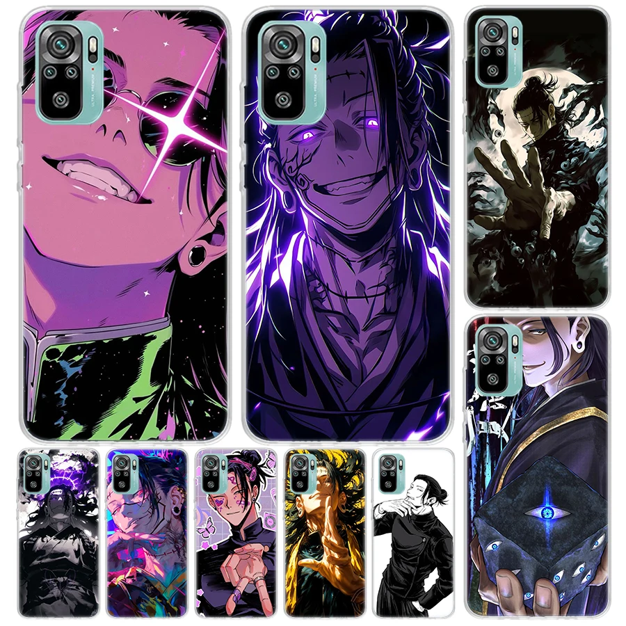 Kaisen j-jujutsu Geto Suguru funda para Xiaomi Redmi Note 14 13 12S 12 11 Pro Plus funda de teléfono 11S 10S 10 11E 11T + 9S 9 impresión Coq