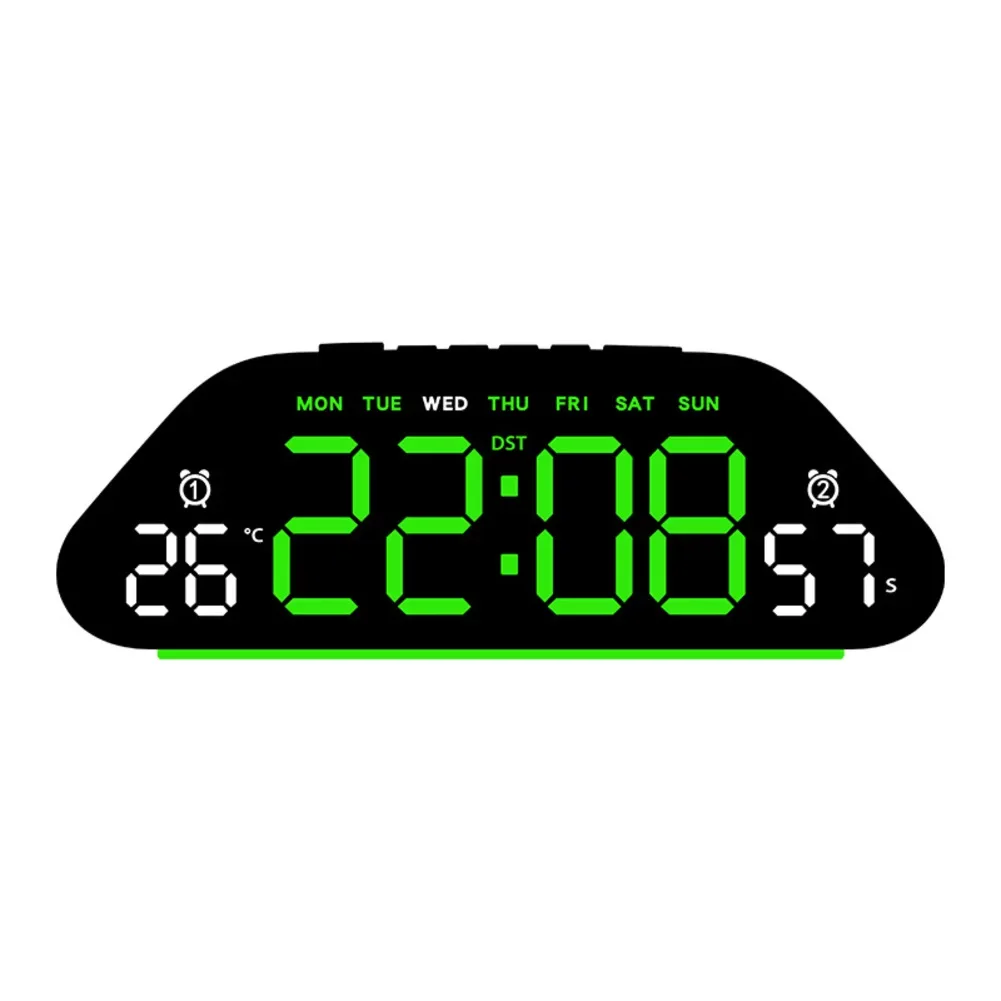 For Bedroom For Living Room LED Alarm Clock Countdown Timer Silent Electronic Alarm Clock Multi-functional Display