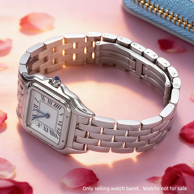 

Металлический ремешок для PANTHÈRE DE CARTIER Cheetah WSSA0013, стальной браслет серии 0015 из нержавеющей стали, женский, 12, 15, 18 мм, с инструментами