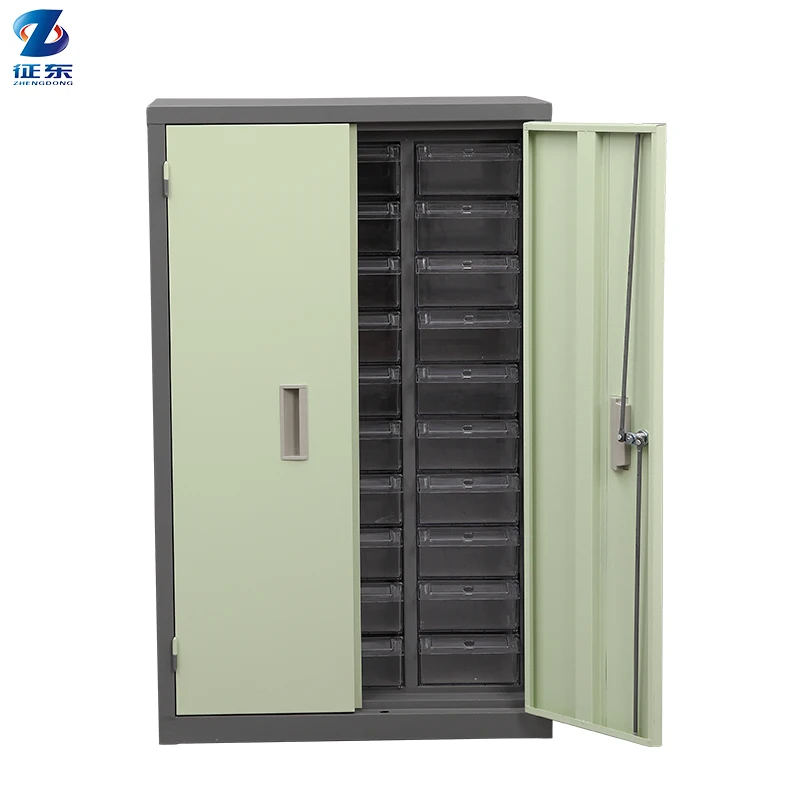 Factory Direct Price 30 Drawers Industrial Metal Cabinet Drawers Spare Parts Cabinet With Door