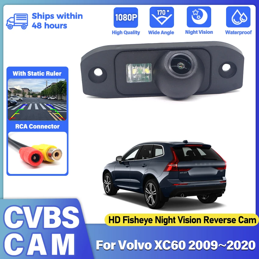 Car Rear View Camera For Volvo XC60 2009~2016 2017 2018 2019 2020 Car Reverse Parking Camera Full HD CCD Waterproof high quality