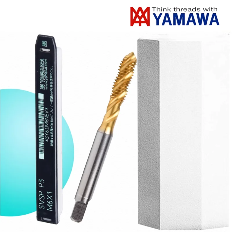 Janpan YAMAWA HSSE Spiral Pointed Tap Fluted Forming Roll Tap M1 M1.6 M2 M2.5 M2 M3 M4 M5 M6 M8 M10 M12 M14 Machine Thread Taps
