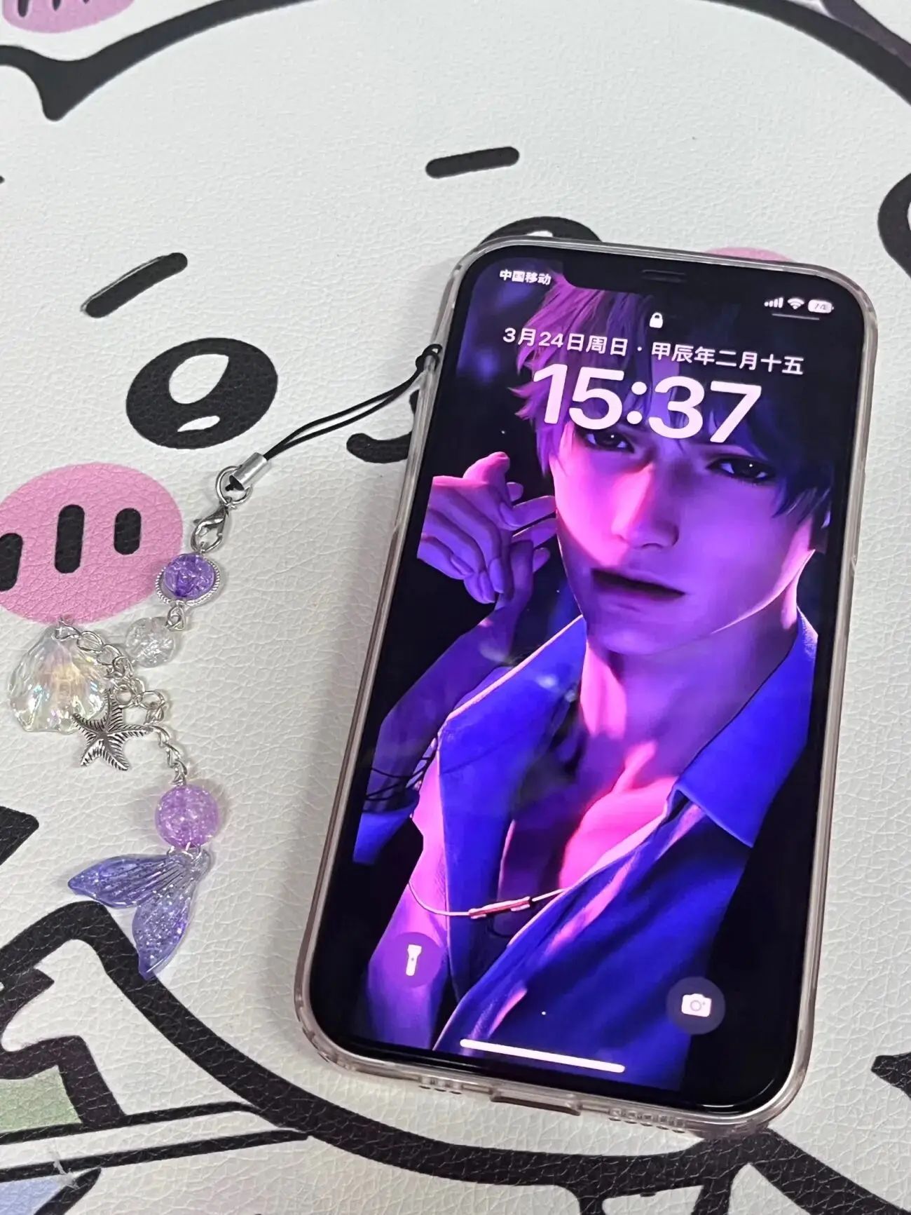 لعبة الحب والفضاء العميق رافاييل تأثيري زوجين سلسلة هواتف ذيل السمكة قلادة كيرينغ حقيبة المفاتيح مجوهرات الدعامة اكسسوارات هدية #4