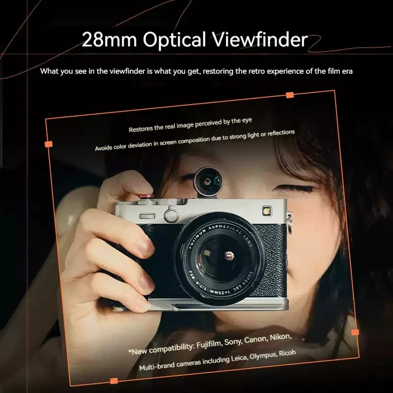 SmallRig 28mm 35mm Focal Length Optical Viewfinder For Fujifilm Xe5 X100vi Nikon Zfc Z50 Sony A7c2 Mirrorless Camera Viewfinder